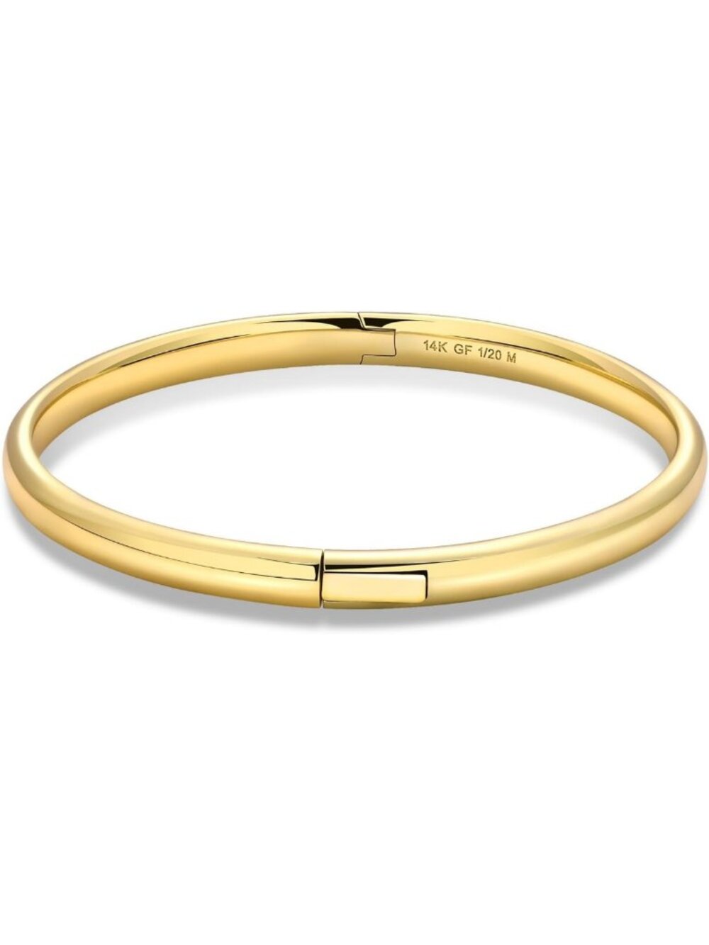 Dainty 4mm Oval Gold Bangles for Women | Elegant Cuff Bracelets for Everyday